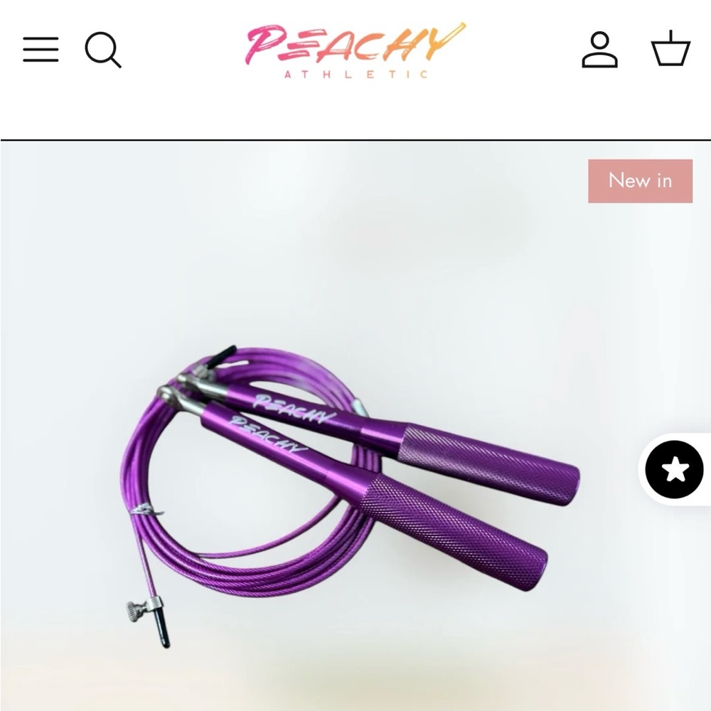 Peachy Athletic Purple Jump Rope